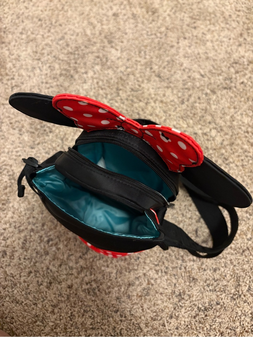 Minnie Mouse Corkcicle Crossbody Bottle Holder Bag - Black & Red - Picture 4 of 4